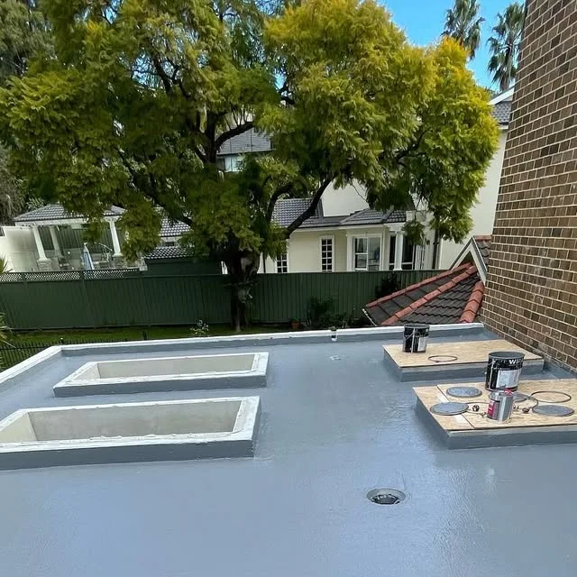 UV waterproofing completed by J.K Waterproofing Solutions on an outdoor podium